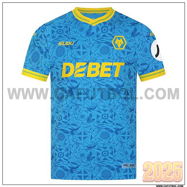 Nuevo Camiseta de Wolves Tercero 2025 2026 Azul