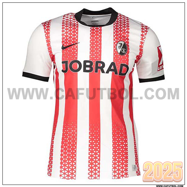 Nuevo Camiseta de SC Freiburg Primera 2025 2026 Rojo/Blanco