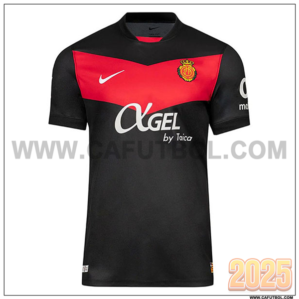 Nuevo Camiseta de Mallorca Tercero 2025 2026 Negro/Rojo