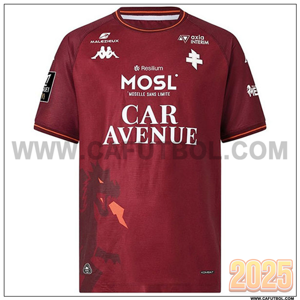 Nuevo Camiseta de FC Metz Primera 2025 2026 Rojo