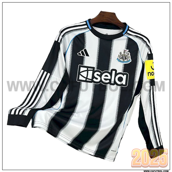Primera Camiseta Futbol Newcastle United Negro/Blanco 2025 2026