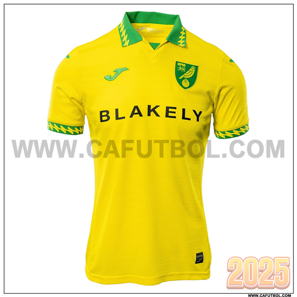 Nuevo Camiseta de Norwich City Primera 2025 2026 AMARILLO