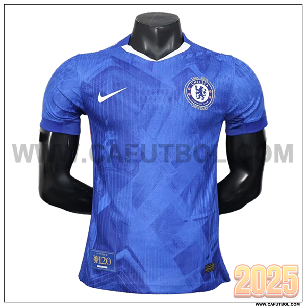 Camiseta Futbol FC Chelsea 120 aniversario 2025 2026 Azul