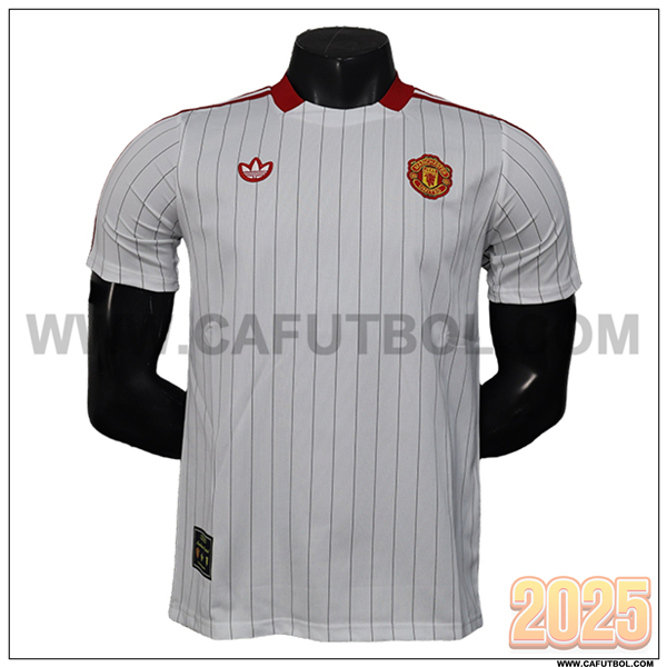 Camiseta Futbol Manchester United Edicion Especial 2025 2026 Blanco