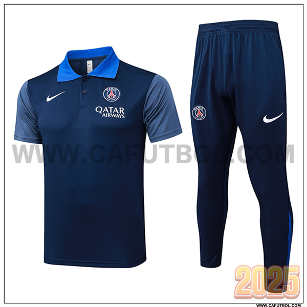 Camiseta Polo PSG azul real 2025 2026