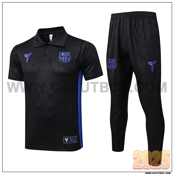 Camiseta Polo FC Barcelona Negro/Violeta 2025 2026