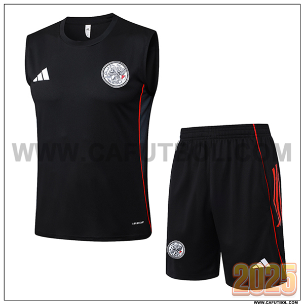 Camiseta Entrenamiento sin mangas Ajax Negro/Rojo 2025 2026