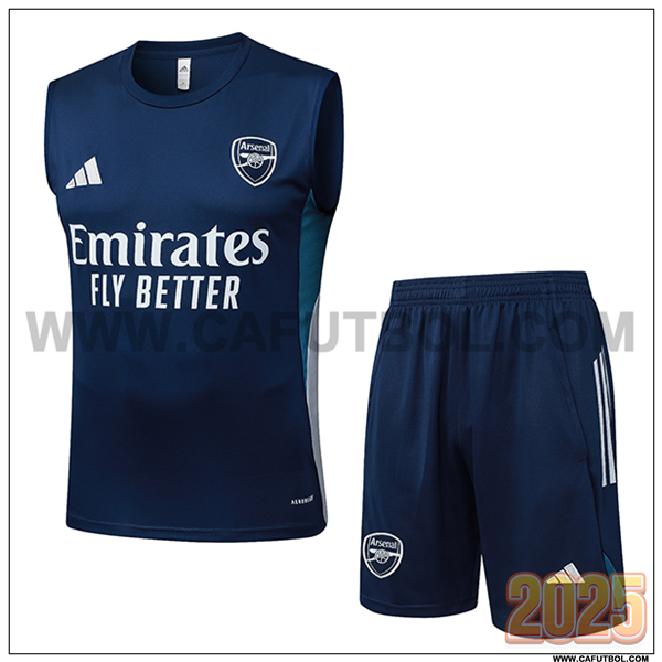 Camiseta Entrenamiento sin mangas Arsenal Azul/Blanco 2025 2026