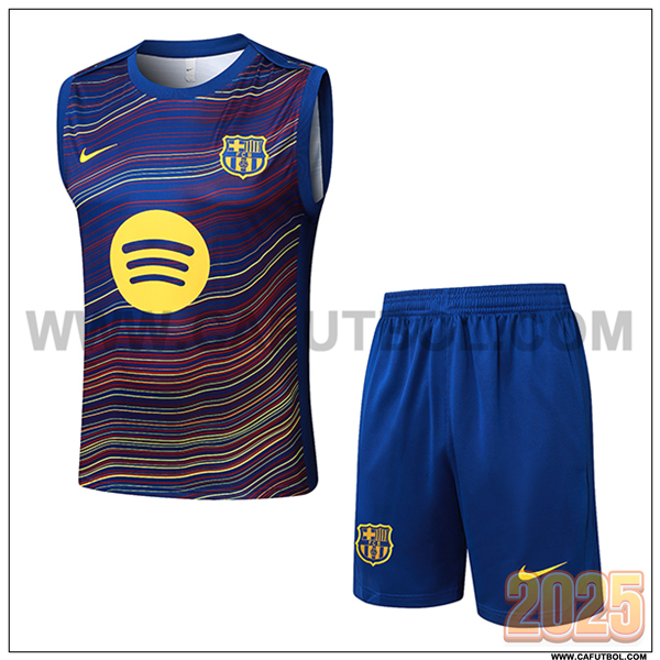 Camiseta Entrenamiento sin mangas FC Barcelona Azul 2025 2026