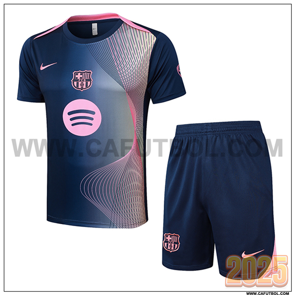 Camiseta Entrenamiento FC Barcelona Azul/Rosa 2025 2026