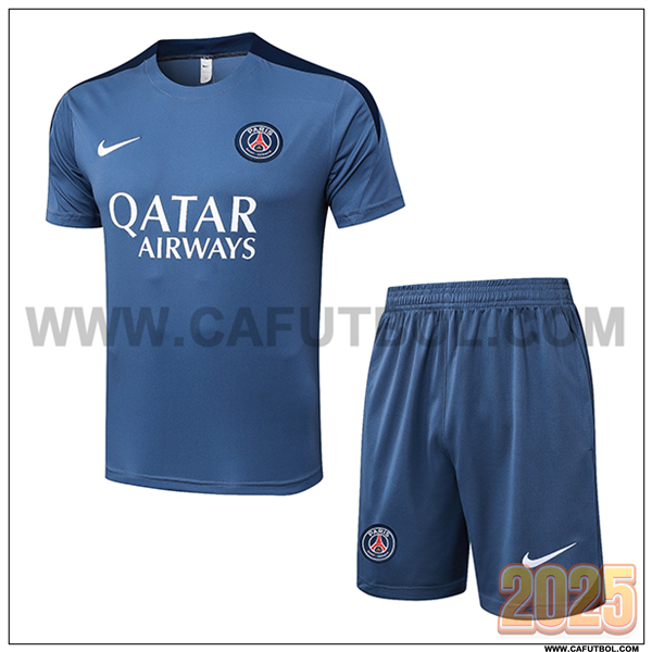 Camiseta Entrenamiento PSG Gris/Azul 2025 2026 -02