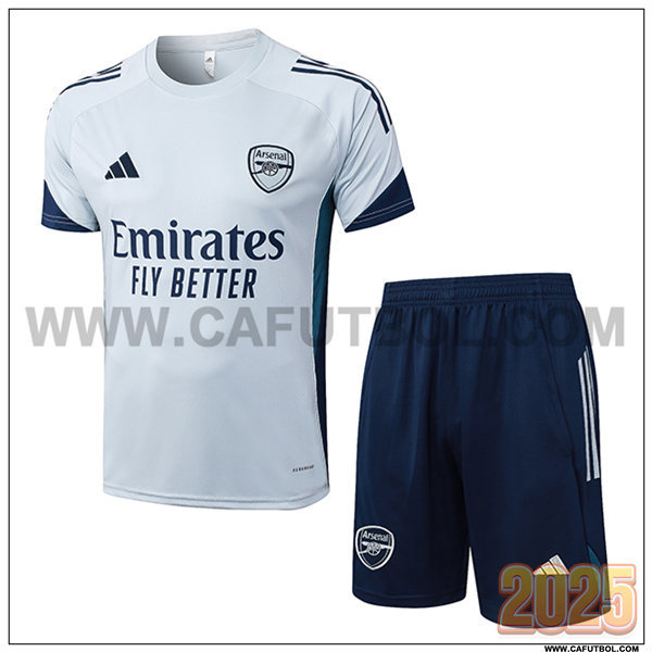 Camiseta Entrenamiento Arsenal Gris Claro 2025 2026