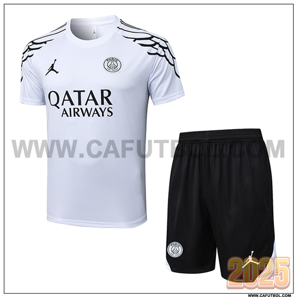Camiseta Entrenamiento PSG Negro/Blanco 2025 2026 -02