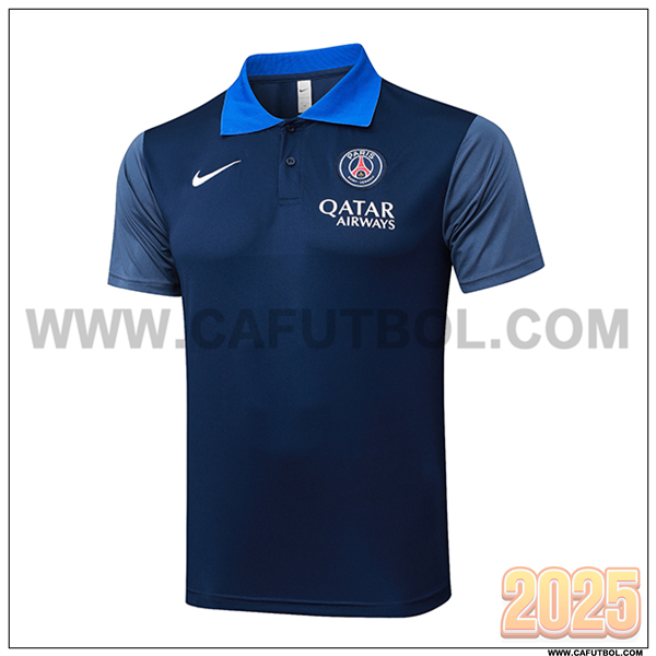 Camiseta Polo PSG azul real 2025 2026