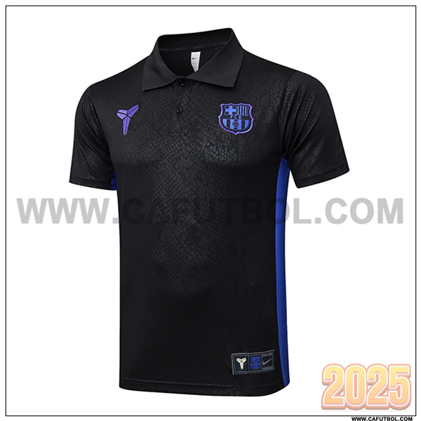 Camiseta Polo FC Barcelona Negro/Violeta 2025 2026