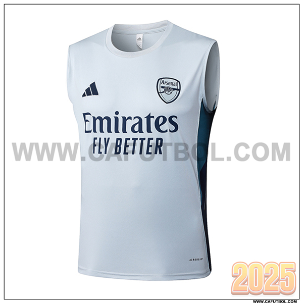 Chalecos De Futbols Arsenal Gris Claro 2025 2026