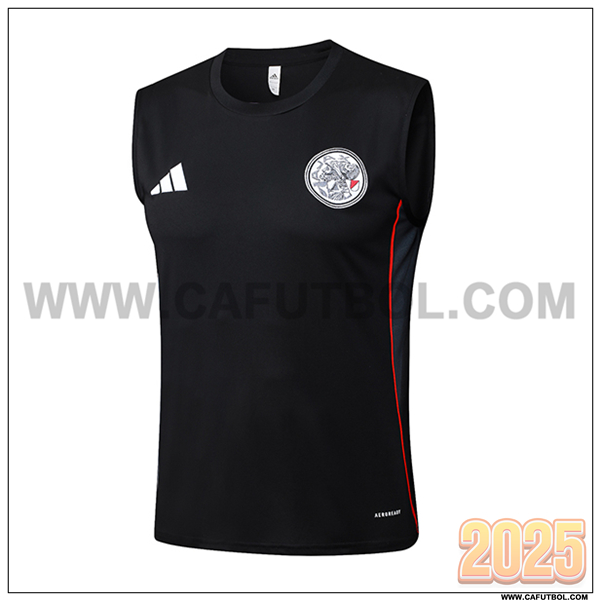 Chalecos De Futbols Ajax Negro/Rojo 2025 2026
