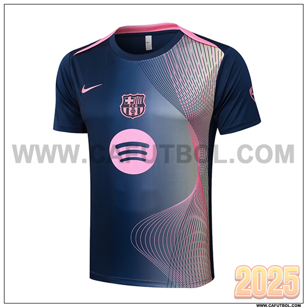 Camiseta Entrenamiento FC Barcelona Azul/Rosa 2025 2026