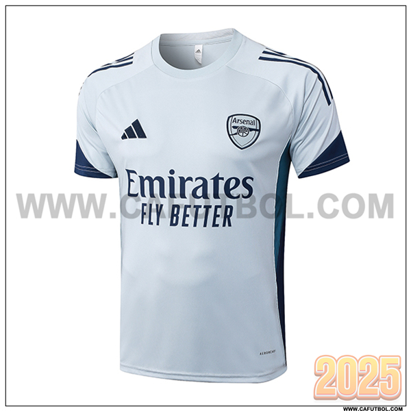 Camiseta Entrenamiento Arsenal Gris Claro 2025 2026