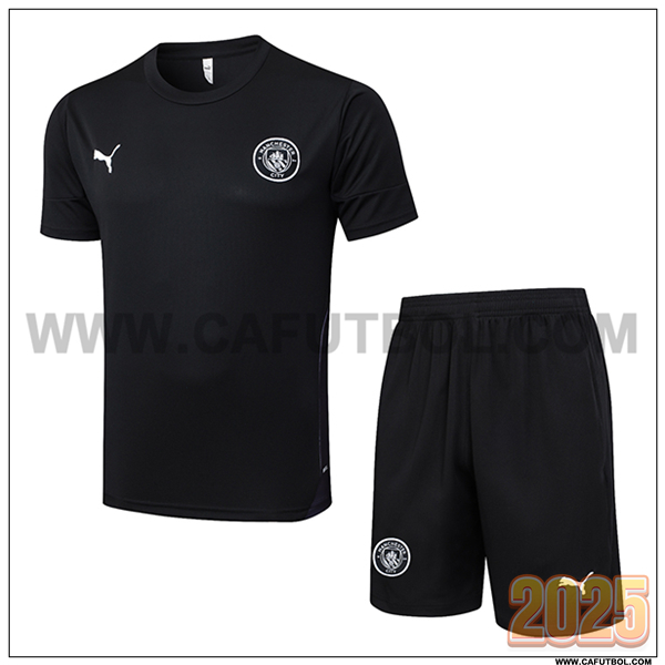 Camiseta Entrenamiento Manchester City Negro 2025 2026