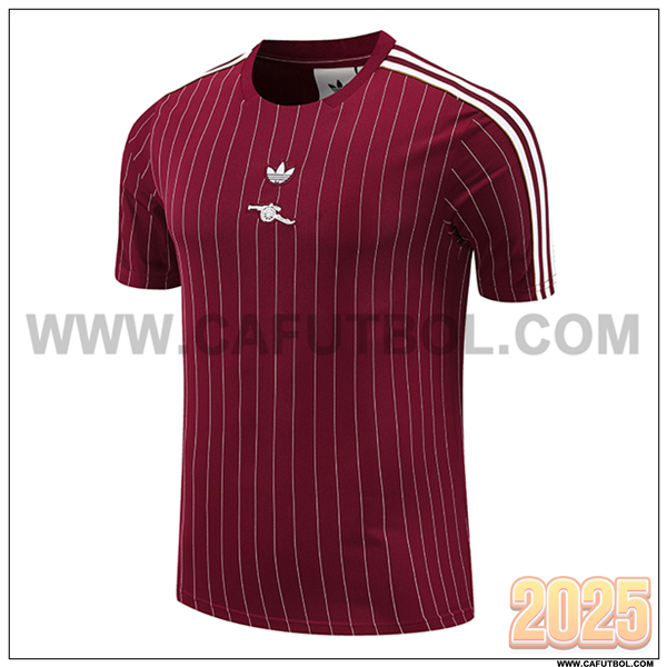 Camiseta Entrenamiento Arsenal Rojo 2025 2026