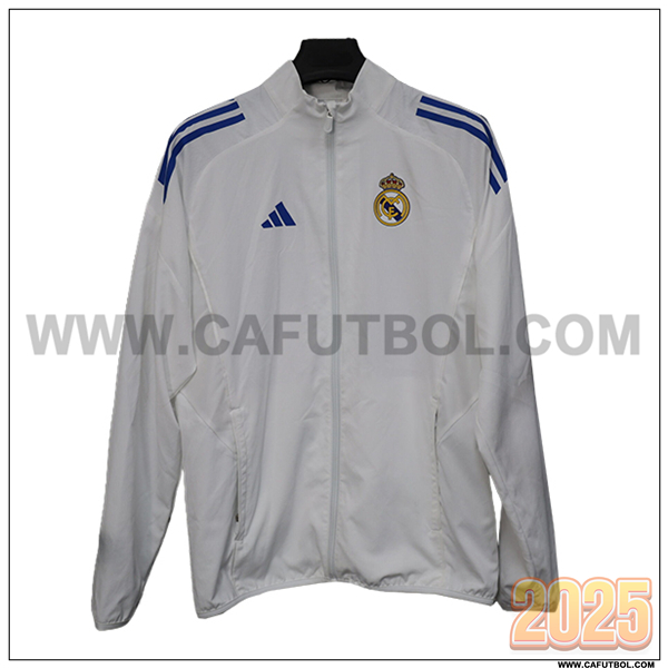 Rompevientos Real Madrid Blanco/Azul 2025 2026
