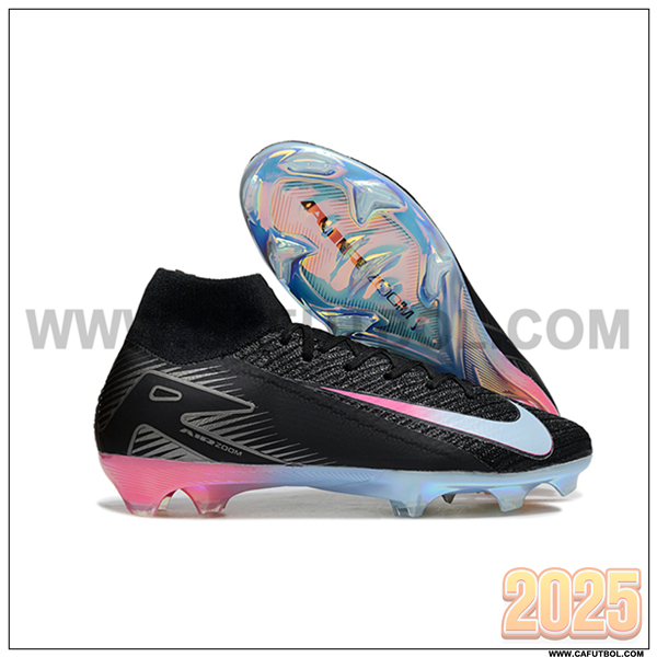 Nike Botas De Fútbol Air Zoom Mercurial Superfly IIX Elite FG Negro/Azul/Rosa