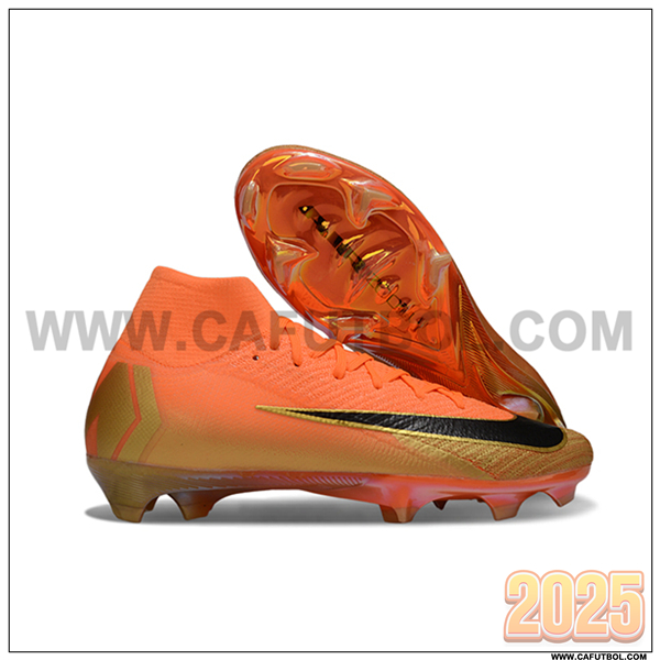 Nike Botas De Fútbol Air Zoom Mercurial Superfly IIX Elite FG Naranja/Negro