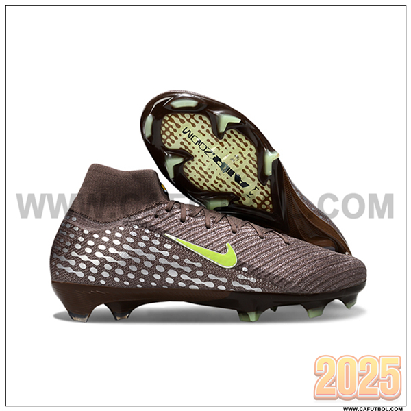 Nike Botas De Fútbol Air Zoom Mercurial Superfly IIX Elite FG Marrón/Verde