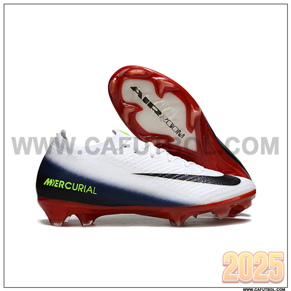 Nike Botas De Fútbol AIR Zoom Mercurial Vapor 16 Elite XXV FG Blanco/Negro/Rojo -02
