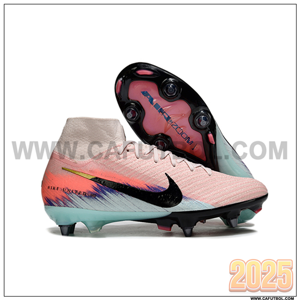 Nike Botas De Fútbol Air Zoom Mercurial Superfly IIX Elite SG Rosa/Negro/Azul