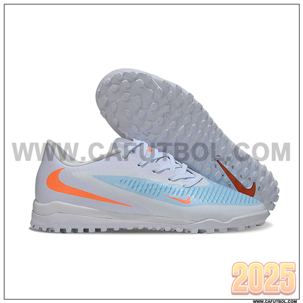 Nike Botas De Fútbol Phantom 6 Low Academy "Erling Haaland" Blanco/Azul/Naranja