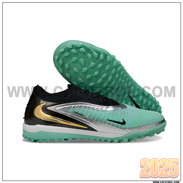 Nike Botas De Fútbol Phantom GX III Elite TF Negro/Verde/Gris