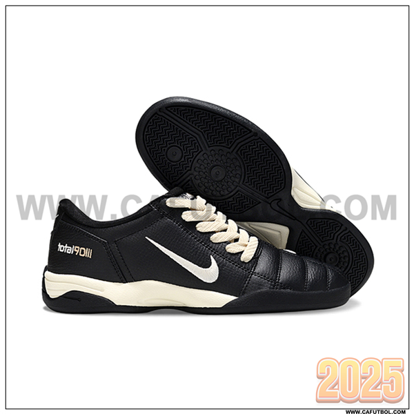 Nike Botas De Fútbol T90 IC Negro/Beige