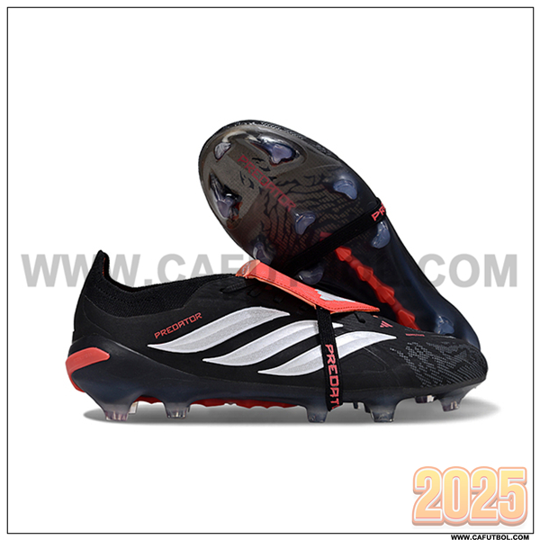 Adidas Botas De Fútbol 26 Predator Elite Tongue FG Negro/Gris/Naranja