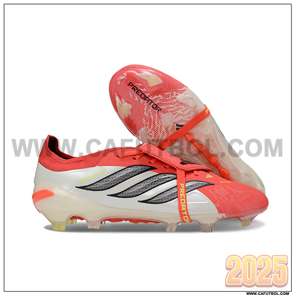 Adidas Botas De Fútbol 26 Predator Elite Tongue FG Beige/Naranja/Gris
