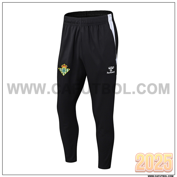 Pantalones Entrenamiento Real Betis Negro/Blanco 2025 2026