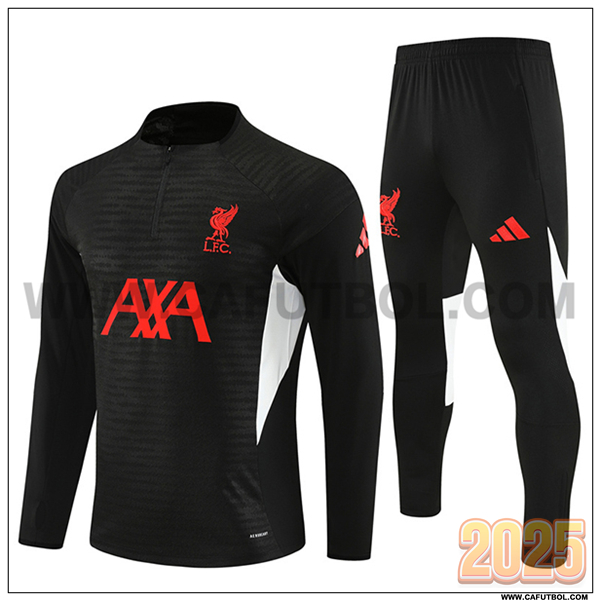 Chandal de Futbol FC Liverpool Negro/Rojo/Blanco 2025 2026