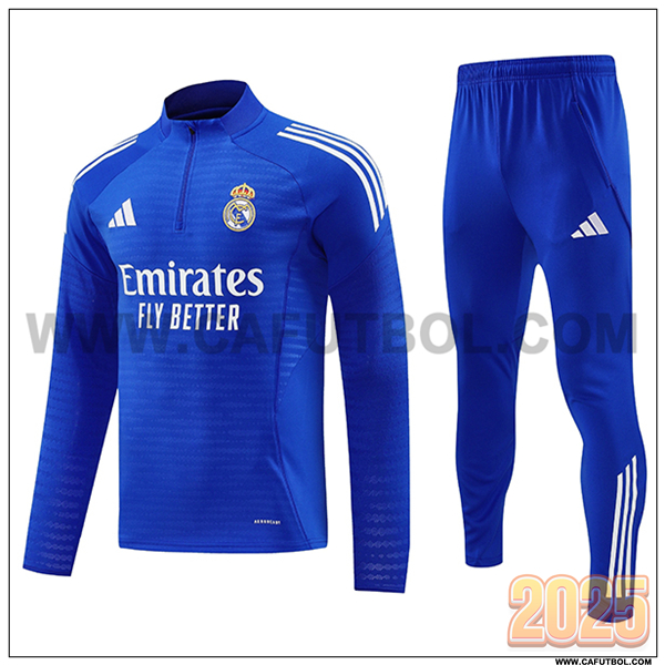Chandal de Futbol Real Madrid Azul 2025 2026