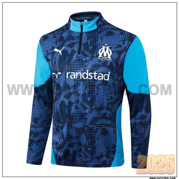 Sudadera Entrenamiento Marsella Azul/Negro 2025 2026