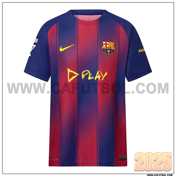 Nuevo Camiseta de FC Barcelona Ed Sheeran Edition 2025 2026 Azul/Rojo