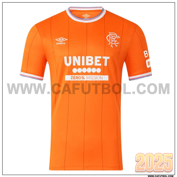 Nuevo Camiseta de Rangers FC Cuatro 2025 2026 Naranja