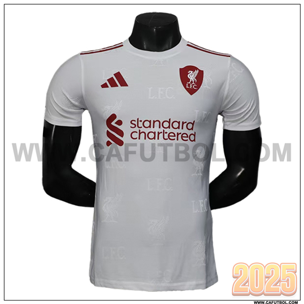 Camiseta Futbol FC Liverpool Edicion Especial 2025 2026 Blanco