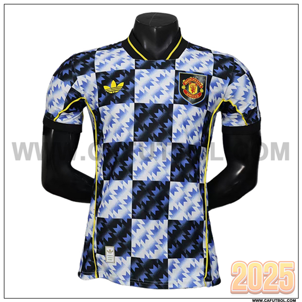 Camiseta Futbol Manchester United Edicion Especial 2025 2026 Azul/Negro