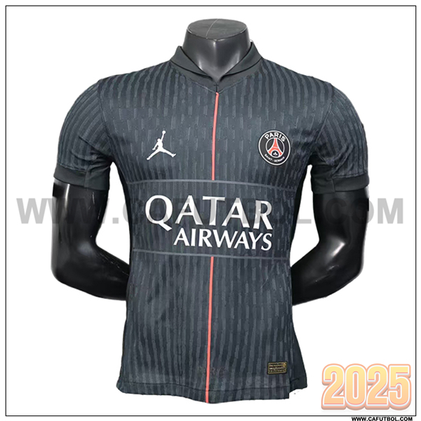 Camiseta Futbol Paris PSG Cuatro 2025 2026 Negro