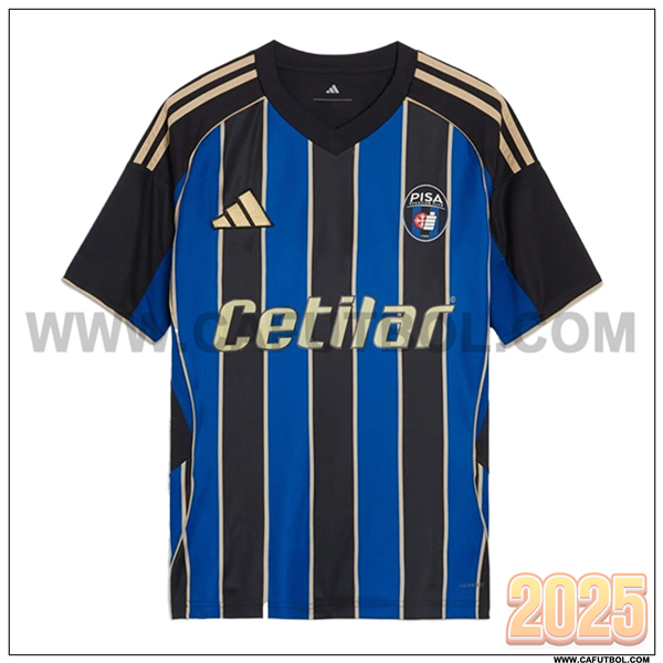 Nuevo Camiseta de Pisa Primera 2025 2026 Azul/Negro