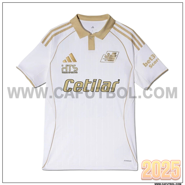 Nuevo Camiseta de Pisa Tercero 2025 2026 Blanco