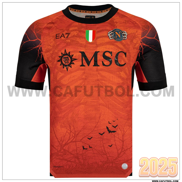 Nuevo Camiseta de Portero SSC Napoles Halloween 2025 2026 Naranja