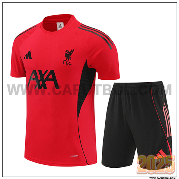 Camiseta Entrenamiento FC Liverpool Rojo/Negro 2025 2026