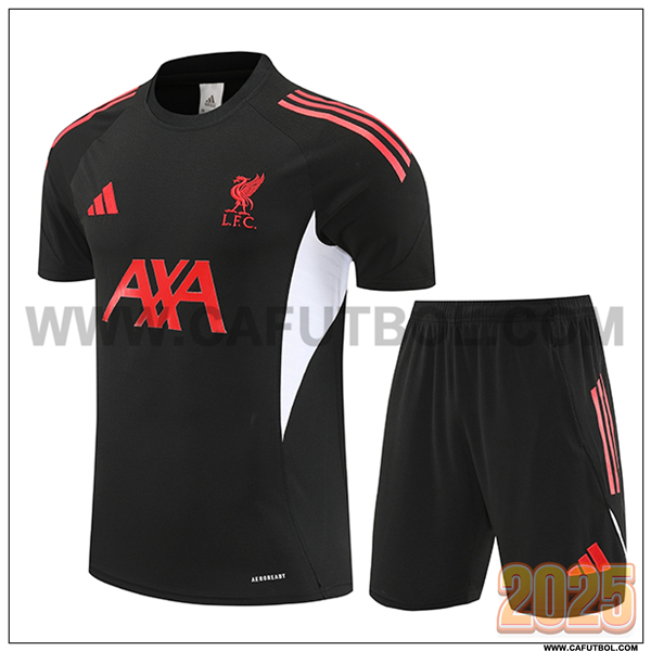 Camiseta Entrenamiento FC Liverpool Negro/Rojo/Blanco 2025 2026